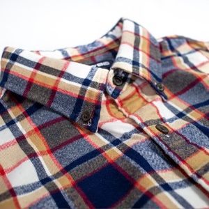 LANDS’ END Traditional Fit Flannel Shirt [Medium 15 - 15.5]